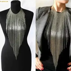 European And American Body Chain, Metal Tassel, Non Fading Necklace, Dance Costume Accessories