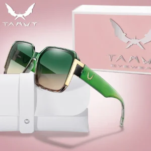 Fashion Sunglasses for Women Casual Square Shades with UV Protection for Daily wearing, Fishing, Driving, Golf, Travel With Box